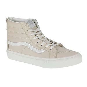 Vans Sk8-Hi Slim Zip - Leather - Blush